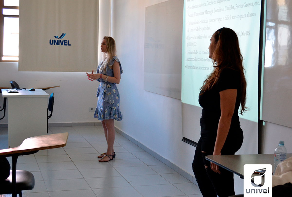 Da Univel para Portugal: egressas do curso de Direito compartilham experiências com alunos sobre estudar fora do país